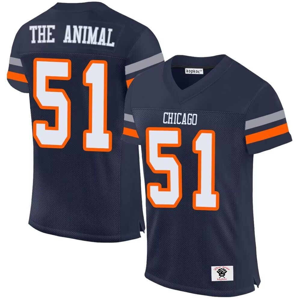 Men Chicago Bears #51 The Animal blue2024 Nike Limited NFL throwback Jersey 